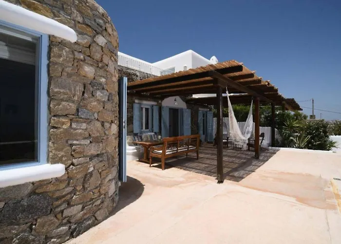 Mykonos Seaside 3br Aleomandra Gem Вилла