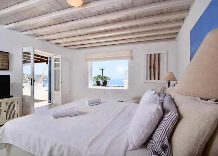 Mykonos Seaside 3br Aleomandra Gem Орнос