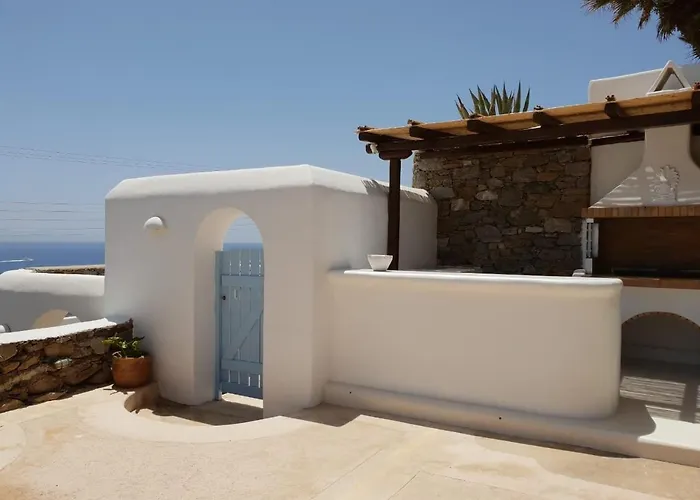 Mykonos Seaside 3br Aleomandra Gem Вилла Орнос