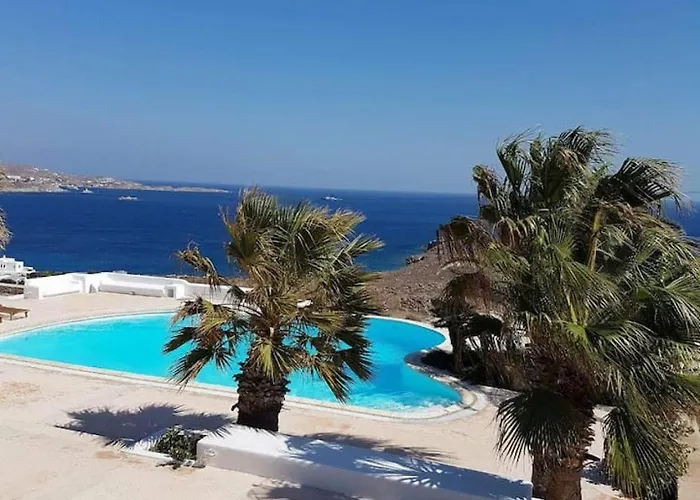 Mykonos Seaside 3br Aleomandra Gem Вилла *