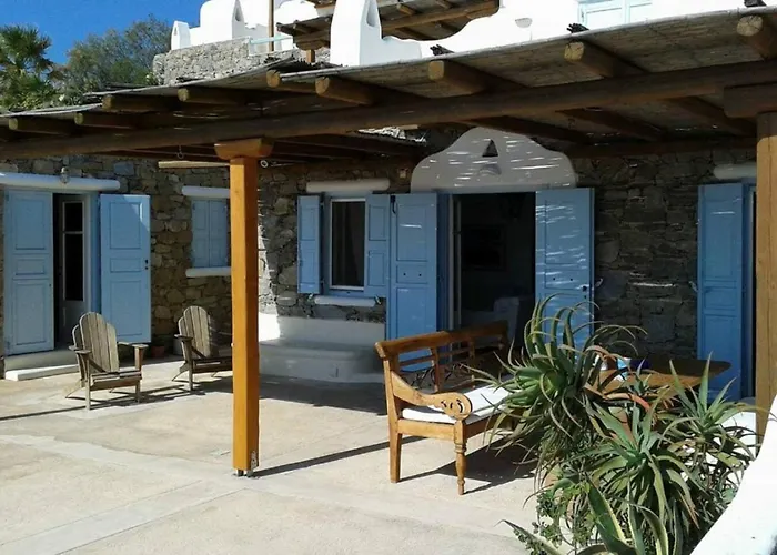 Mykonos Seaside 3br Aleomandra Gem Орнос